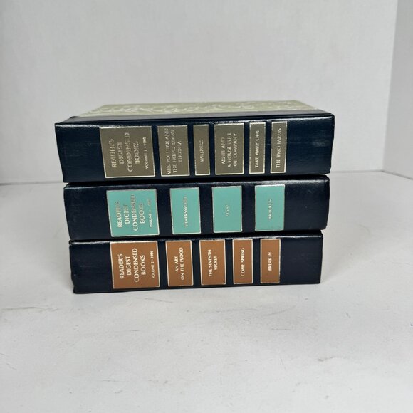 Decorative Book Stack • Marbled Covers • Shelf Styling Set of 3 - Picture 2 of 5